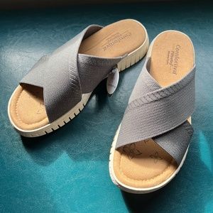 Comfortiva® Chelsea Sandals, Grey, Women's 7.5